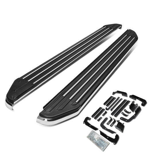 ESTRIBOS ALUMINUM - 5.5" - 14-15 NISSAN PATHFINDER / 13-19 INFINITI QX60 - METALLIC / BLACK