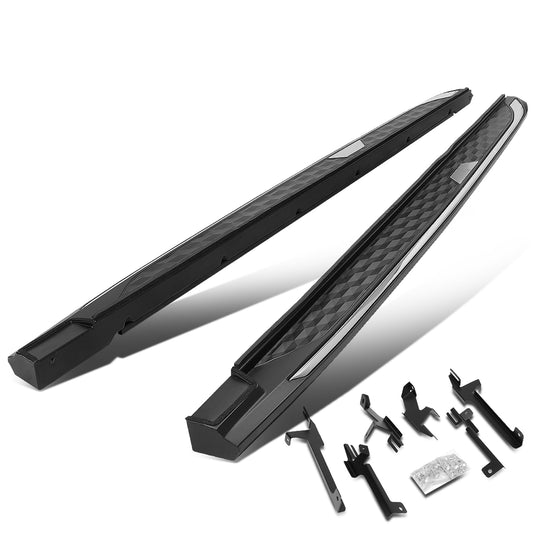 ESTRIBOS ALUMINUM - 5.5" - 19-20 TOYOTA RAV4 - BLACK / CHROME TRIM