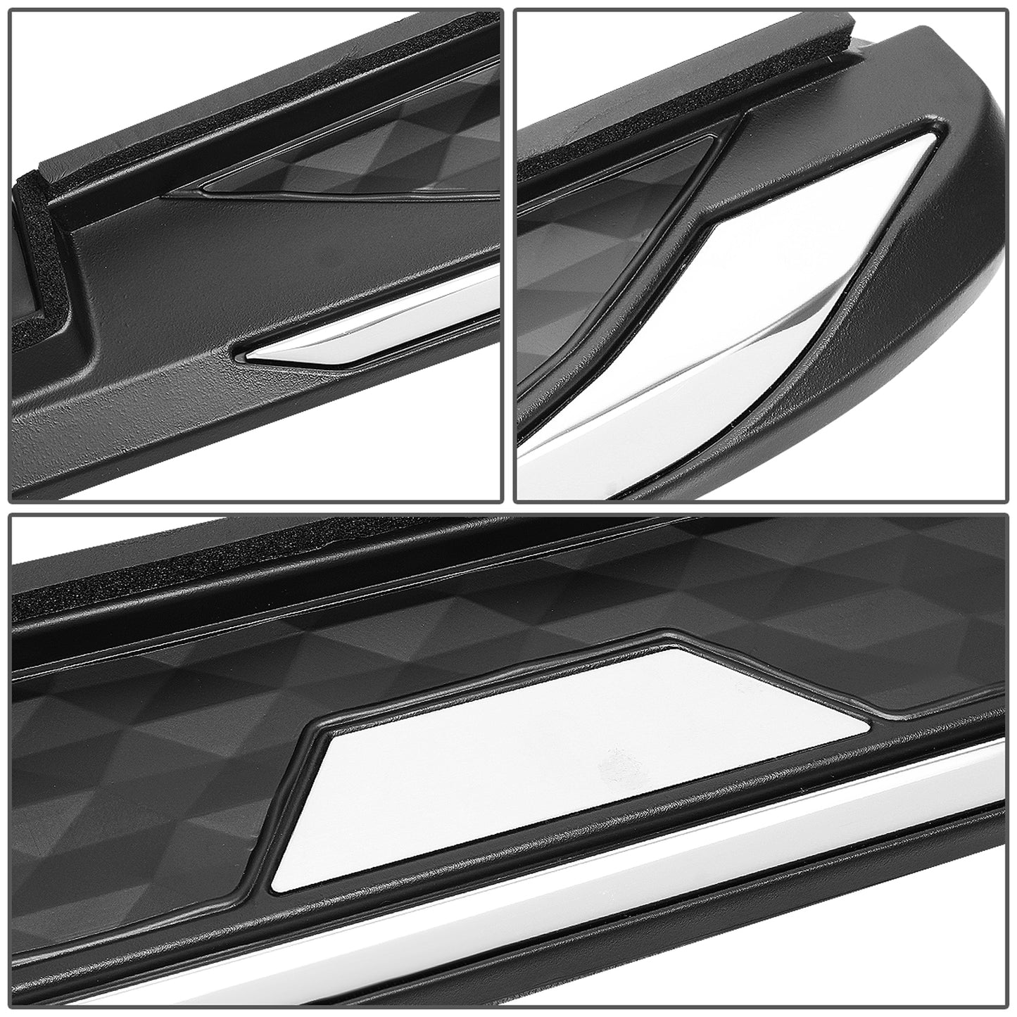 ESTRIBOS ALUMINUM - 5.5" - 19-20 TOYOTA RAV4 - BLACK / CHROME TRIM