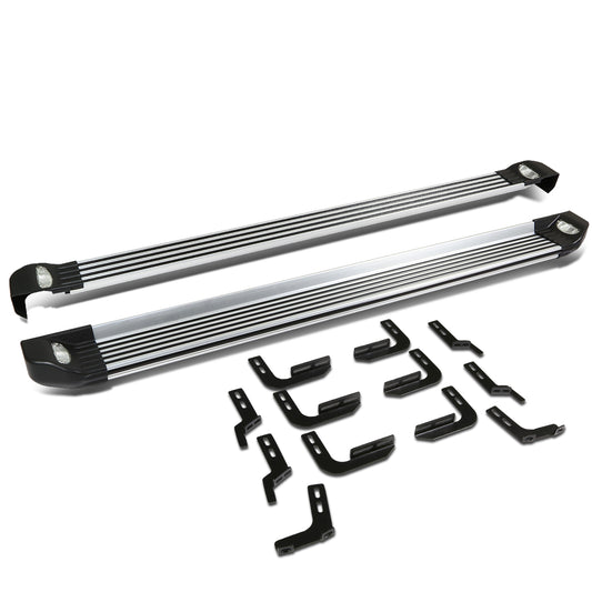 ESTRIBOS ALUMINUM - 10-15 TOYOTA 4RUNNER - W/ LIGHTS - BLACK