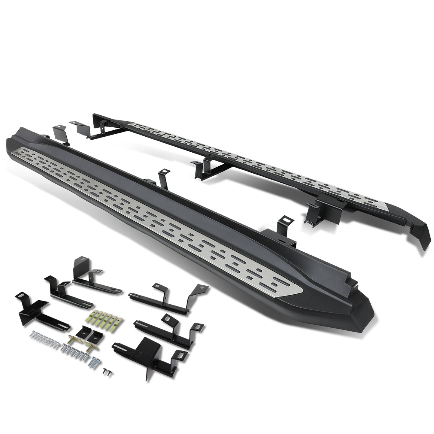ESTRIBOS ALUMINUM - 3.5" - 14-16 TOYOTA HIGHLANDER - OE STYLE - METALLIC / BLACK