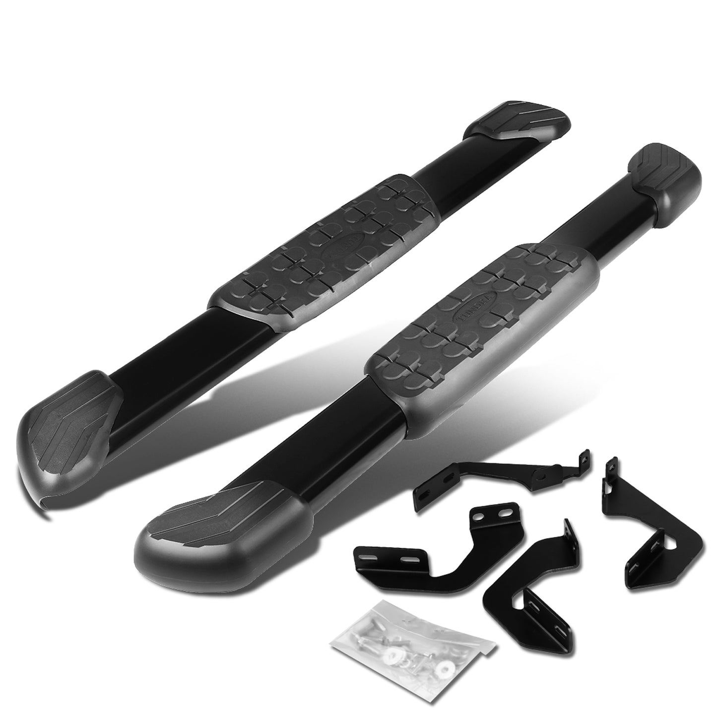 ESTRIBOS ALUMINUM - 5" - 07-17 TOYOTA TUNDRA 2-DOOR STANDARD CAB - OE STYLE - BLACK