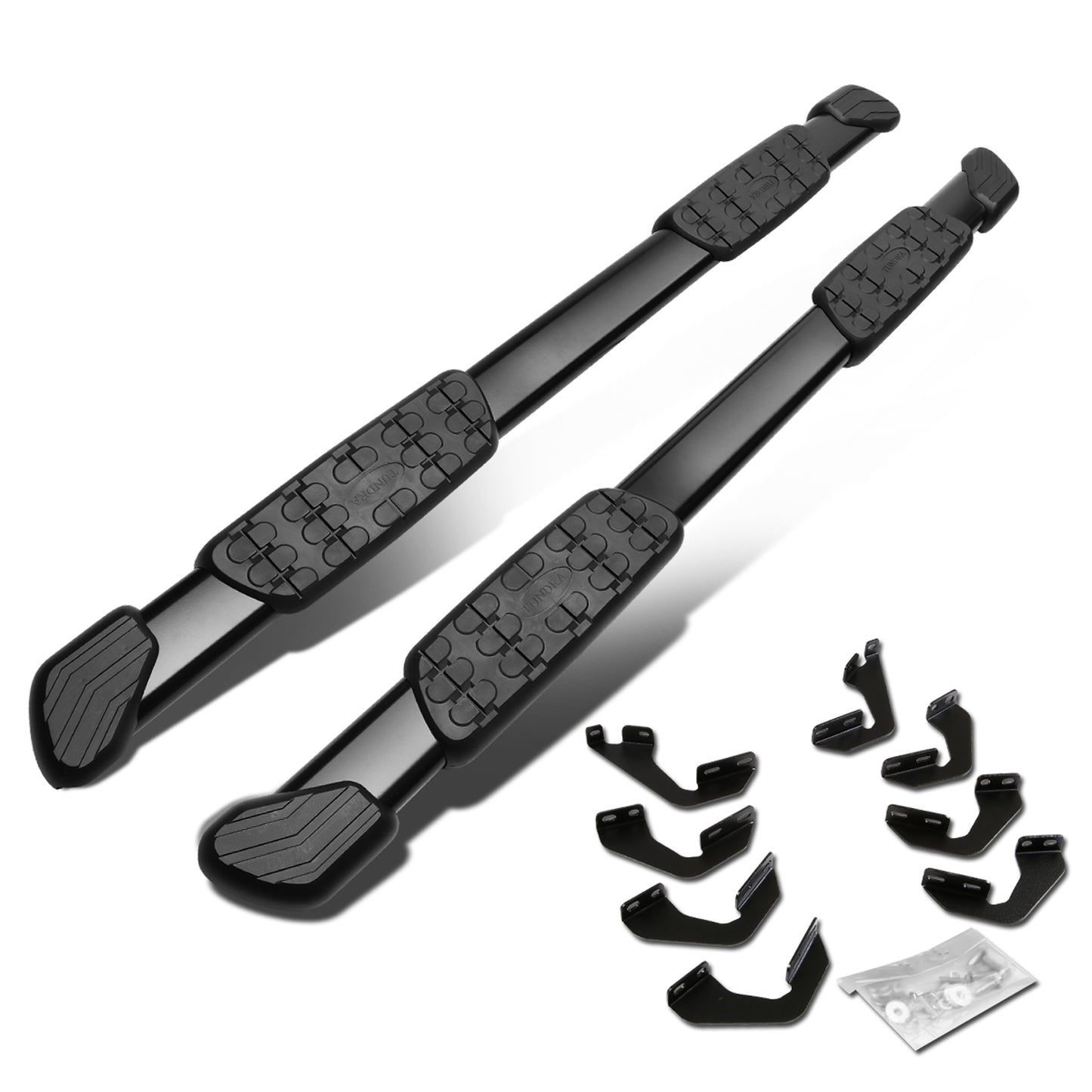 ESTRIBOS ALUMINUM - 5" - 07-17 TOYOTA TUNDRA CREWMAX - OE STYLE - BLACK