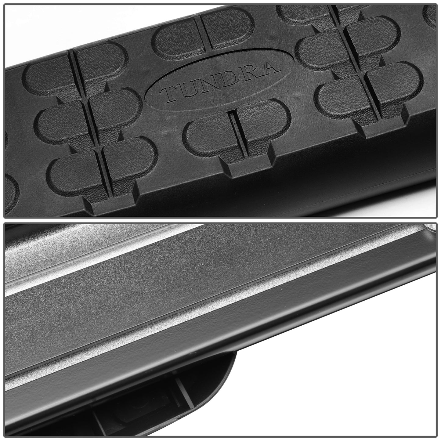 ESTRIBOS ALUMINUM - 5" - 07-17 TOYOTA TUNDRA CREWMAX - OE STYLE - BLACK