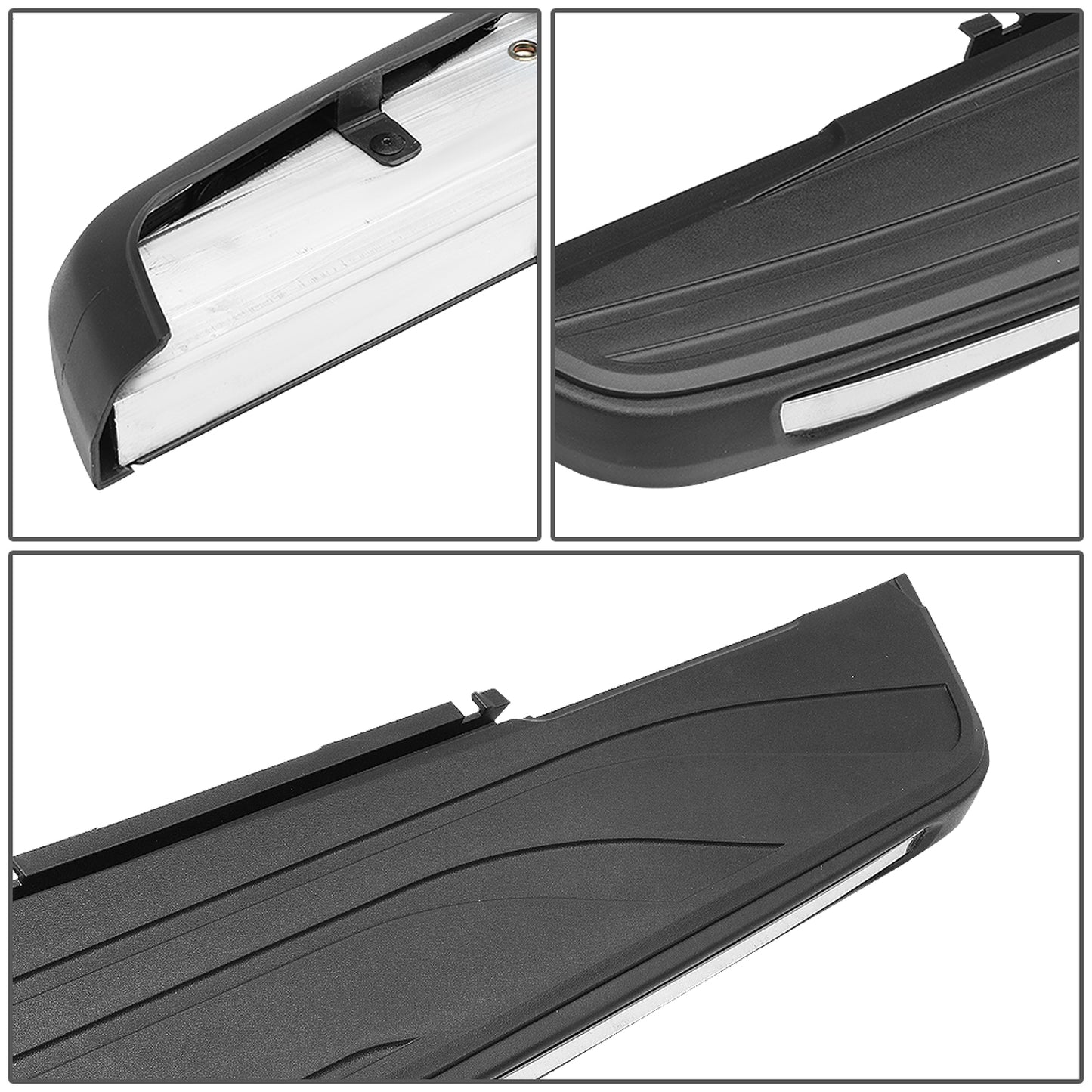 ESTRIBOS ALUMINUM - 5.5" - 16-17 HONDA PILOT - OE STYLE - CHROME / BLACK