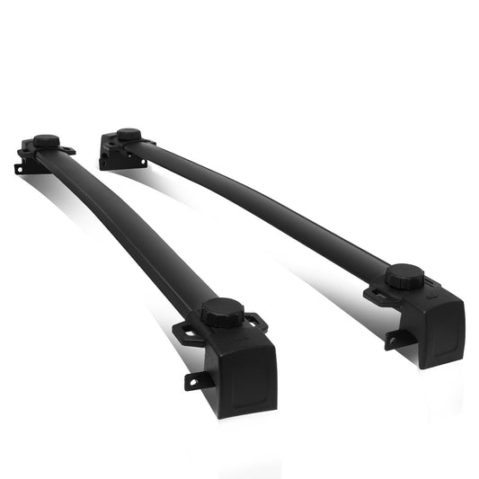 PORTAEQUIPAJE ROOF RACK CROSS BARS - 17-21 JEEP COMPASS - ONLY FITS NEW MODELS / DOES NOT FIT OLD MODELS - BOLTS ONTO OEM ROOF RAILS ONLY - BLACK