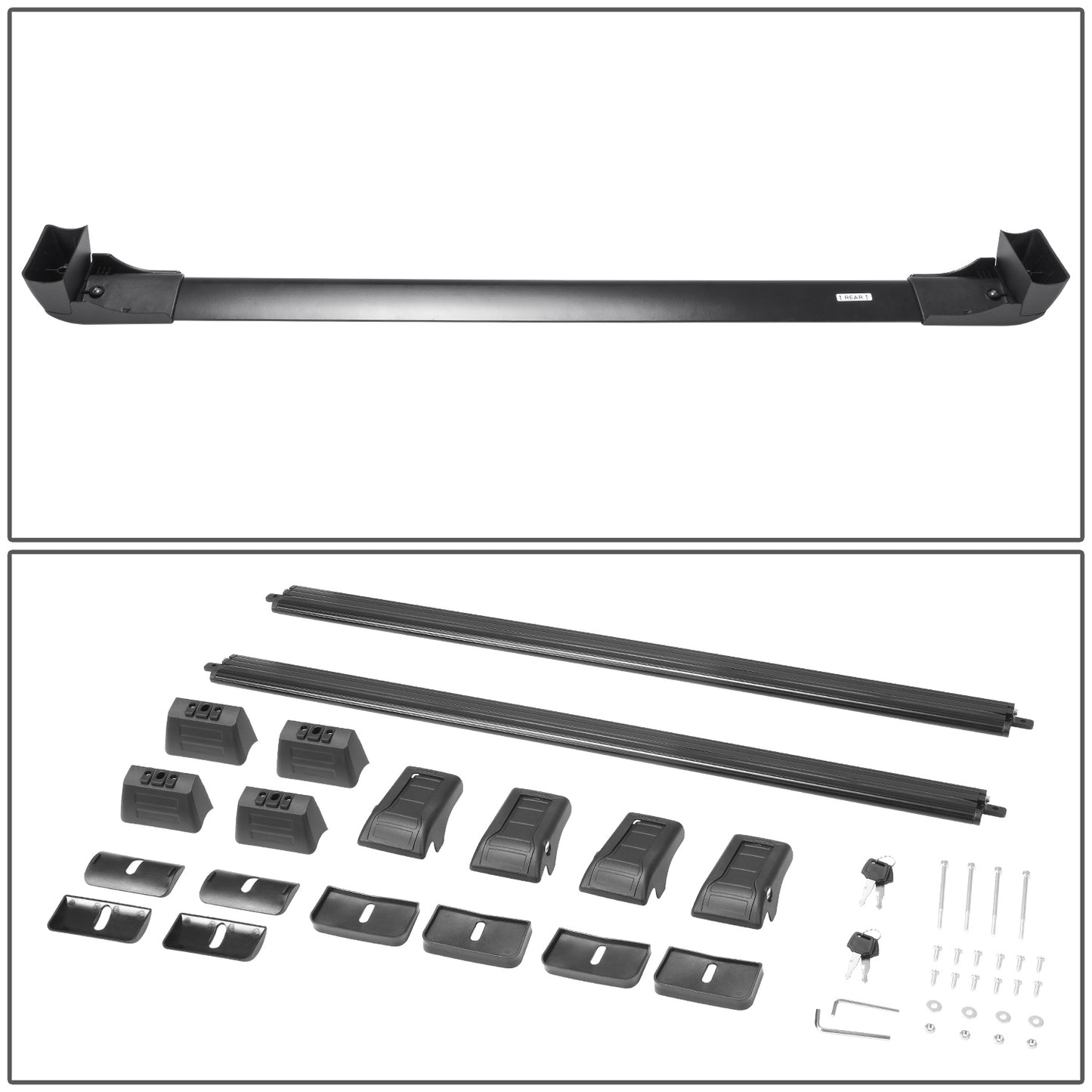 PORTAEQUIPAJE ROOF RACK CROSSBAR - ALUMINUM BAR + PLASTIC FOOT - SPECIAL FOR KIA SOUL 2014-2019 ?KIA SOUL?