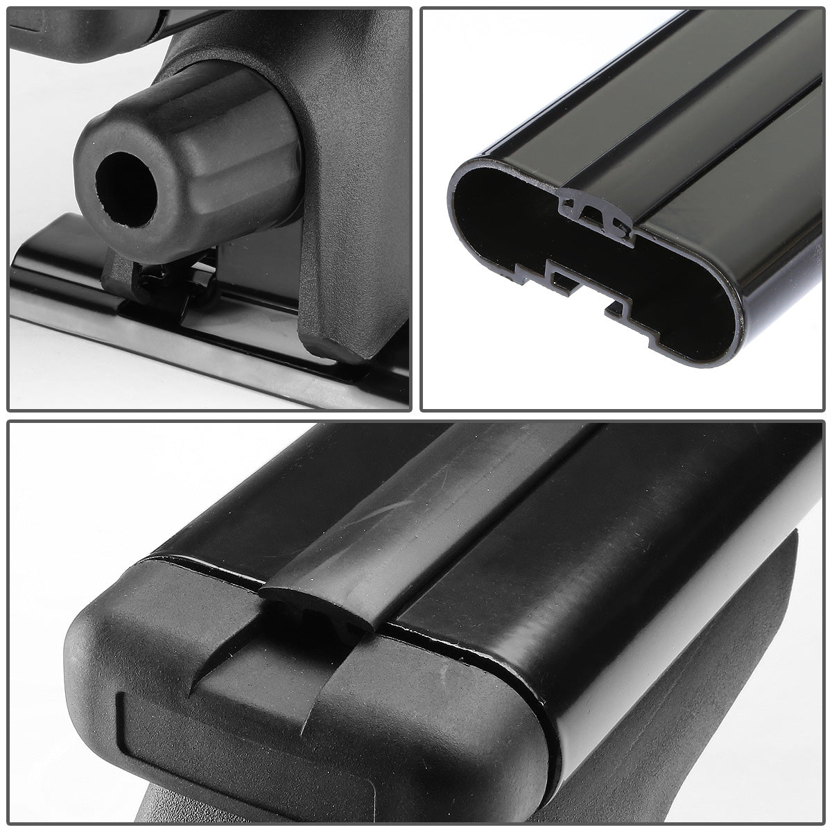 PORTAEQUIPAJE ROOF RACK CROSSBAR - ALUMINUM - AERO BAR - 50" - BLACK