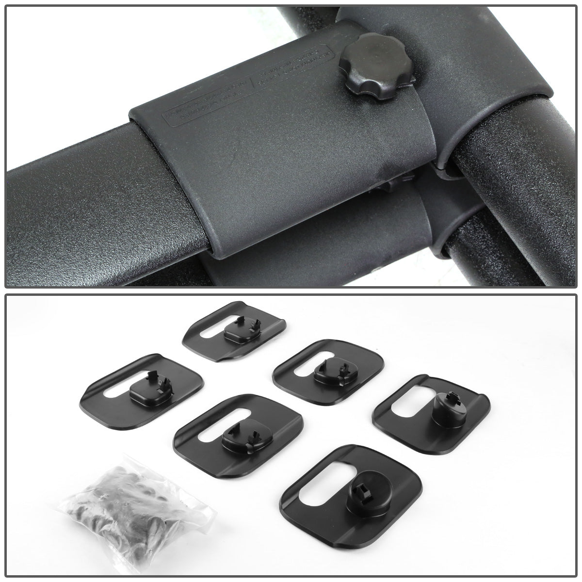 PORTAEQUIPAJE ROOF RACK BASKET - OE STYLE - ALUMINUM - 07-13 TOYOTA FJ CRUISER - BLACK