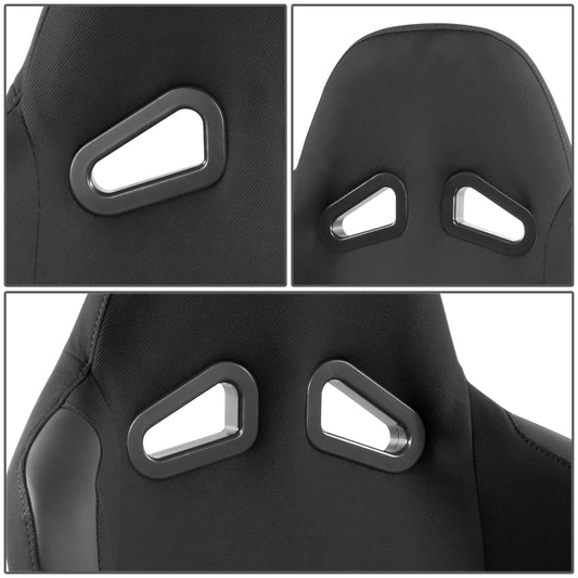 ASIENTOS RACING PINEAPPLE FABRIC + PVC PATCHES*MAIN IN BLUE + PATCHES BLACK (YOU CAN CHANGE THE COLOR)*STEEL SEAT FRAME & MEMORY FOAM*BLACK SAFETY BELT HOLES*WITH SINGLE SLIDER