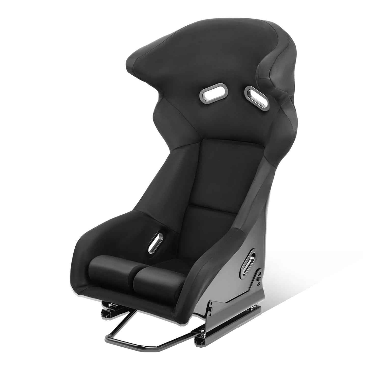 ASIENTOS RACING (ONE SIDE ONLY) *SUEDE*ALL IN BLACK (YOU CAN CHANGE THE COLOR)*FIBERGLASS & MEMORY FOAM*BLACK SAFETY BELT HOLES*WITH DOUBLE SLIDER