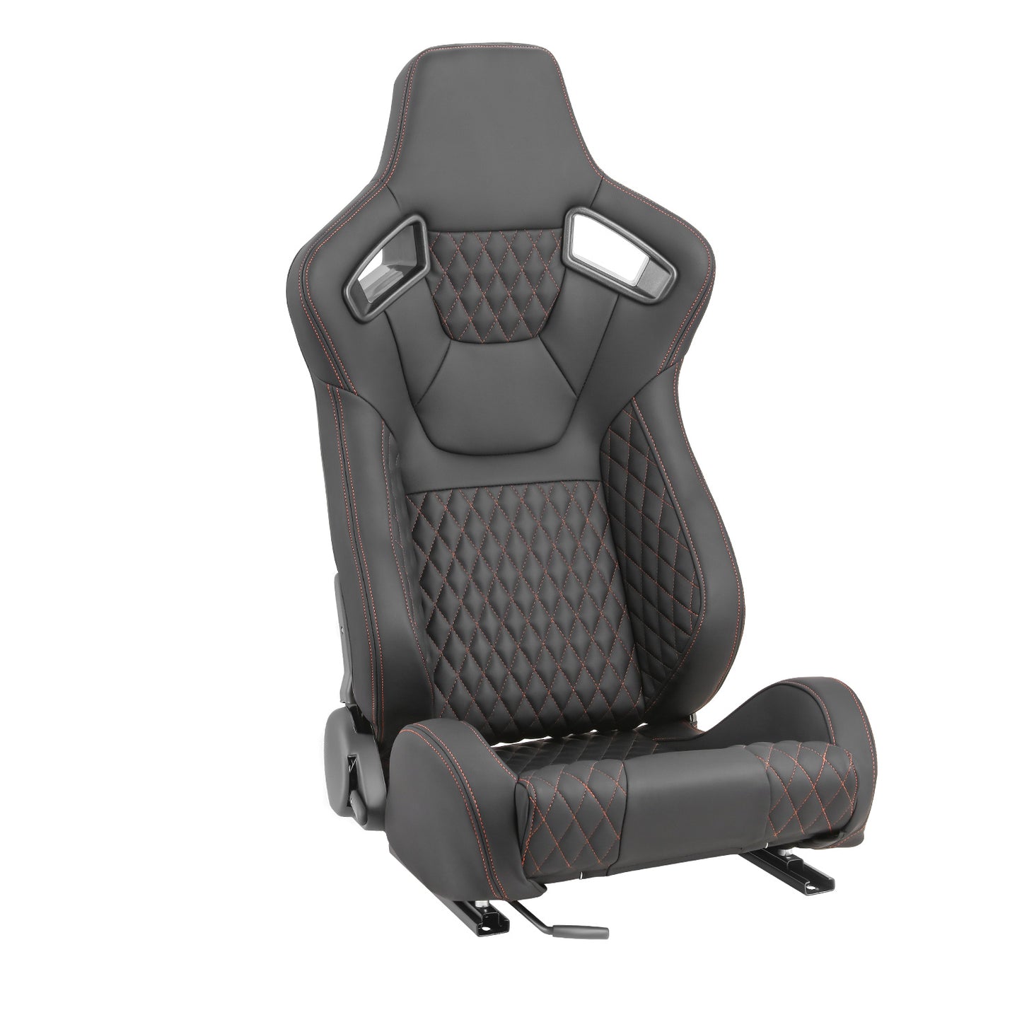ASIENTOS RACING BLACK PVC - VEHICLE WITH AFTERMARKET BOTTOM MOUNT SEAT BRACKETS