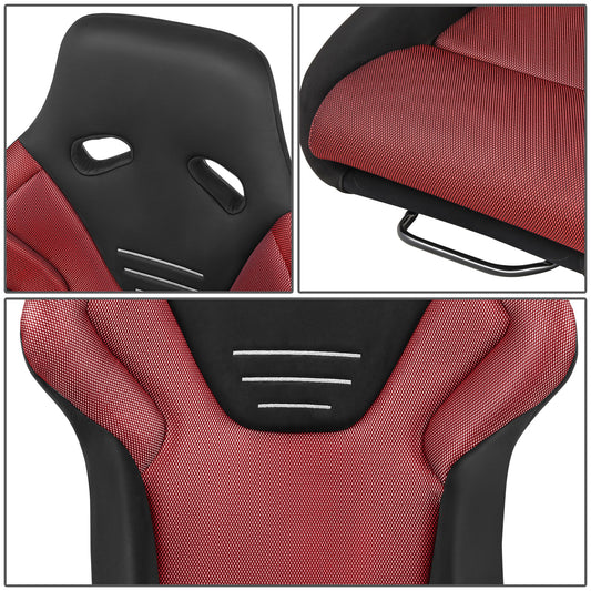 ASIENTOS RACING FABRIC*BLACK & BLUE (YOU CAN CHANGE THE COLOR)*FIBERGLASS & MEMORY FOAM*BLACK SAFETY BELT HOLES*WITH DOUBLE SLIDER