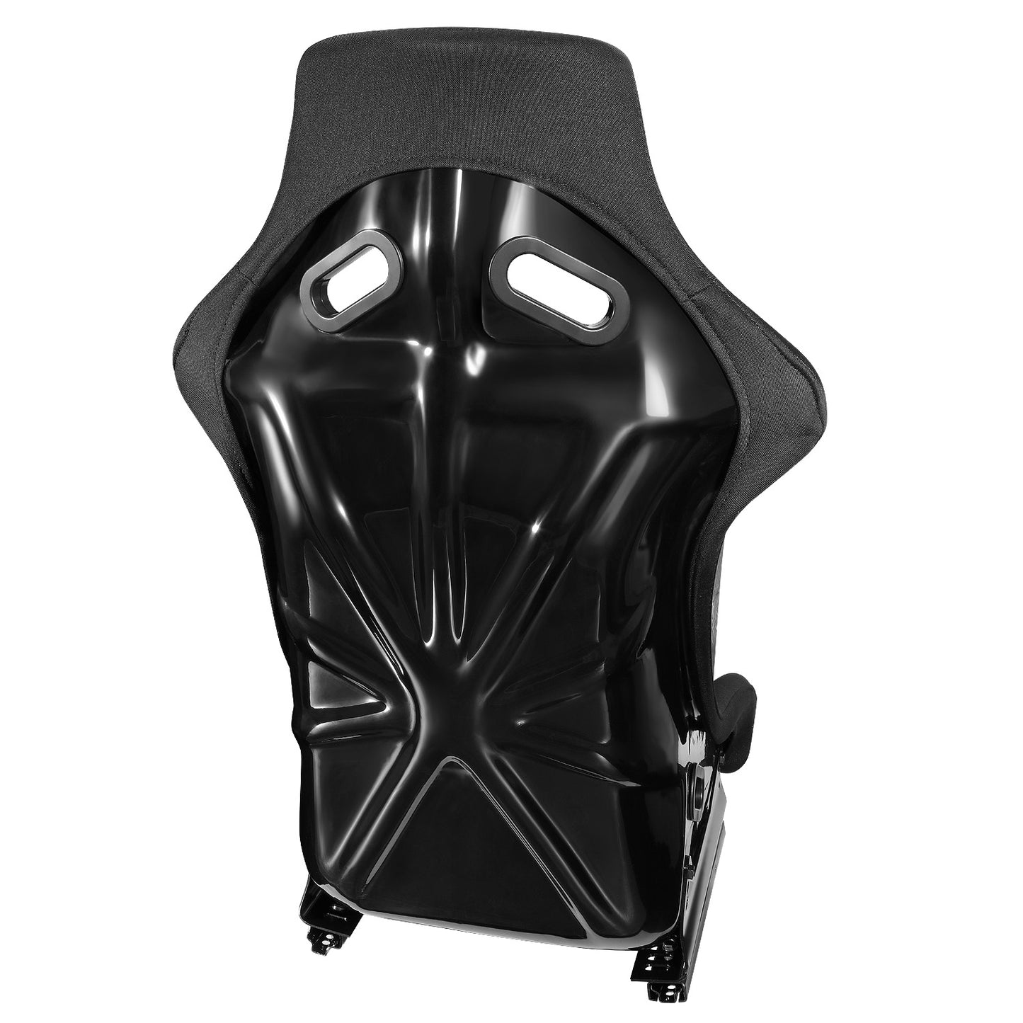 ASIENTOS RACING BUCKET - FABRIC - FIBERGLASS FRAME - W/ SLIDER - BLACK