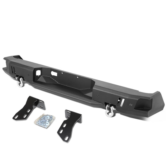 DEFENSA TRASERA OFF ROAD 14-19 TOYOTA TUNDRA - W/ D-RING SHACKLES - BLACK