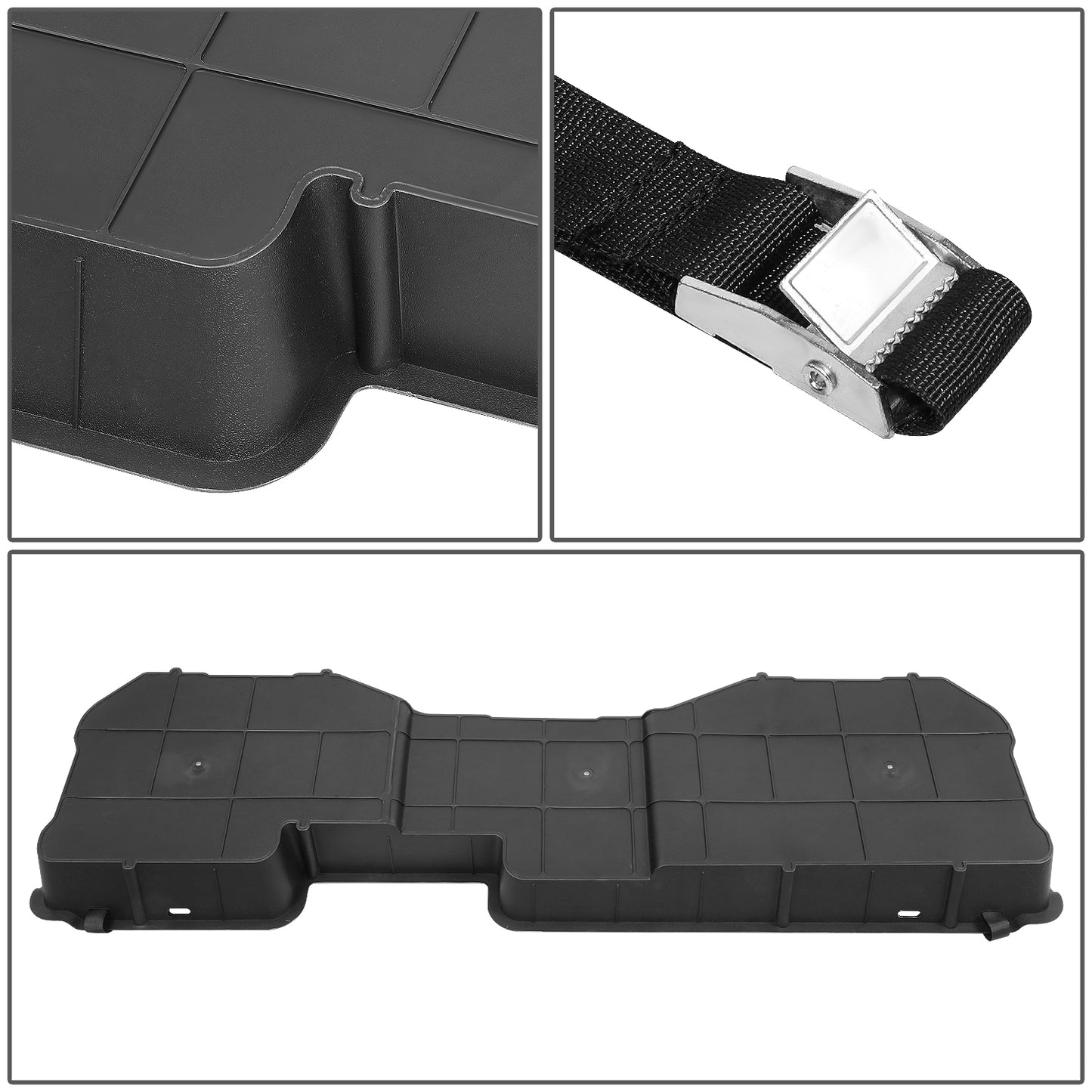 CAJA DE ALMACENAMIENTO 14-18 CHEVY SILVERADO 1500, GMC SIERRA 1500 / 15-19 CHEVY SILVERADO 2500HD, SILVERADO 3500HD, GMC SIERRA 2500HD, SIERRA 3500HD - CREW CAB - BLACK