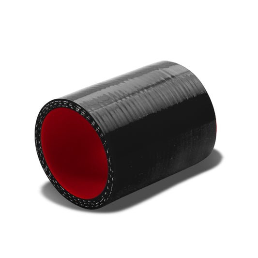 COPLE DE SILICON 3-PLY - 2.25" STRAIGHT - BLACK / RED - RM5-3