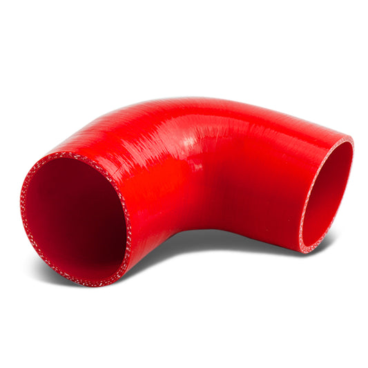 COPLE DE SILICON 3-PLY - 2.50" TO 3.00" REDUCER W/ 90 DEGREE - RED