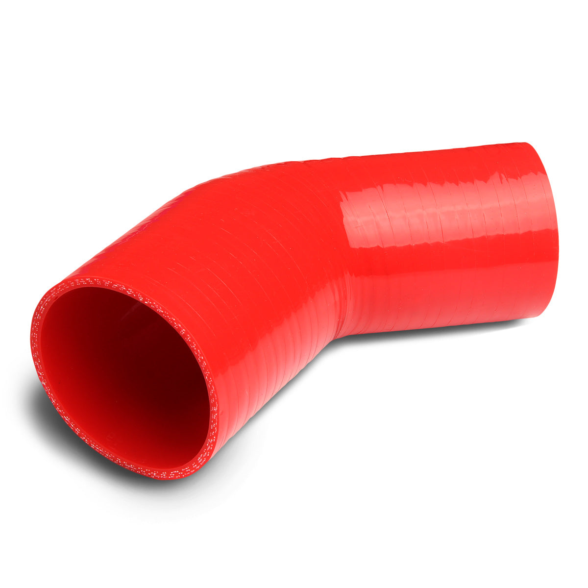 COPLE DE SILICON 3-PLY - 2.75" TO 3.00" REDUCER W/ 45 DEGREE - RED