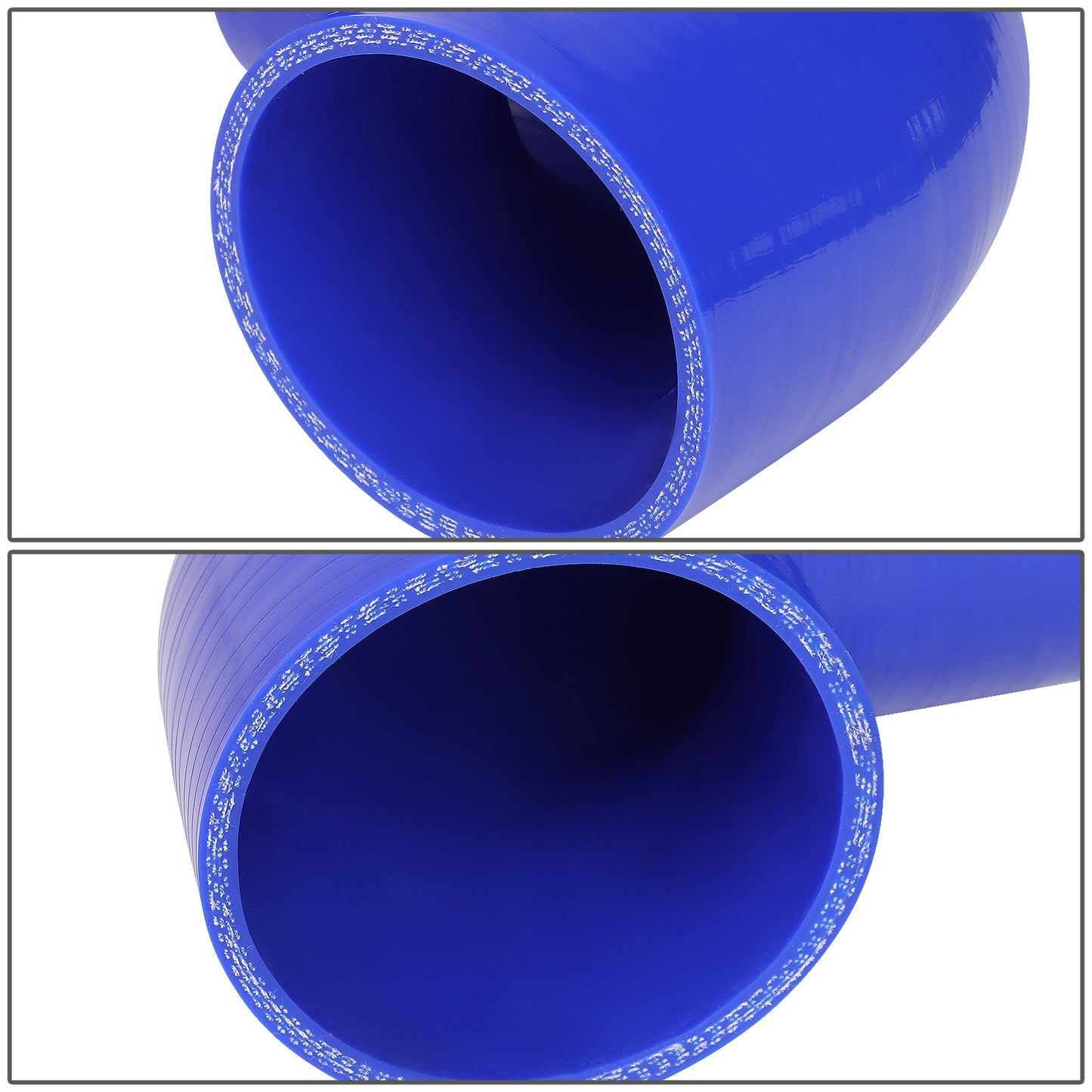 COPLE DE SILICON 3-PLY - 2.75" TO 3.00" REDUCER W/ 90 DEGREE - BLUE - RM4-3