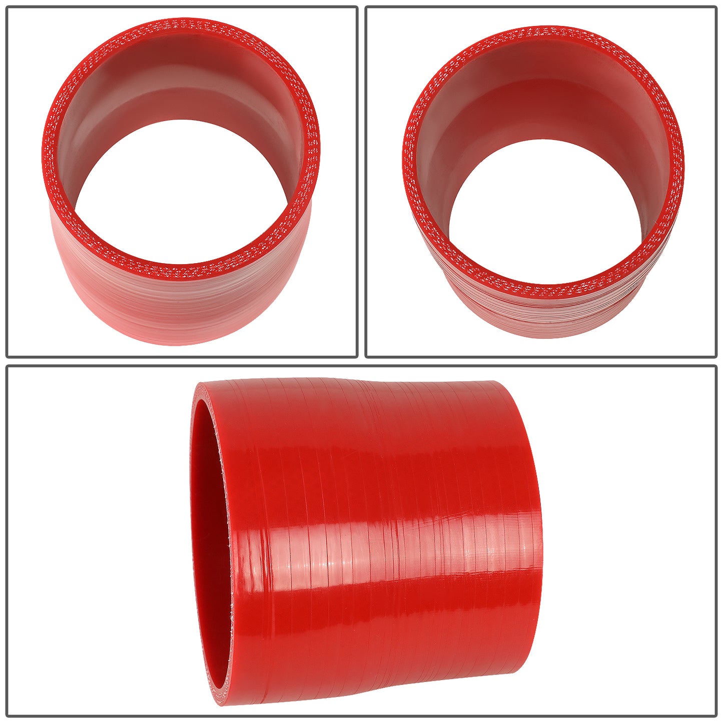 COPLE DE SILICON 3-PLY - 2.75" TO 3.00" REDUCER - RED - RM2-1 / RM2-4