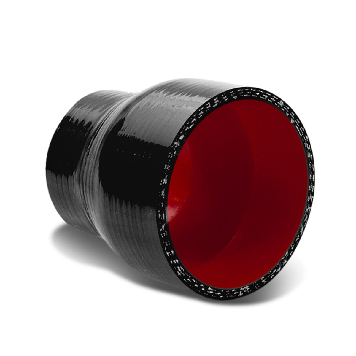 COPLE DE SILICON 3-PLY - 3.00" TO 4.00" REDUCER - BLACK / RED - RM5-3