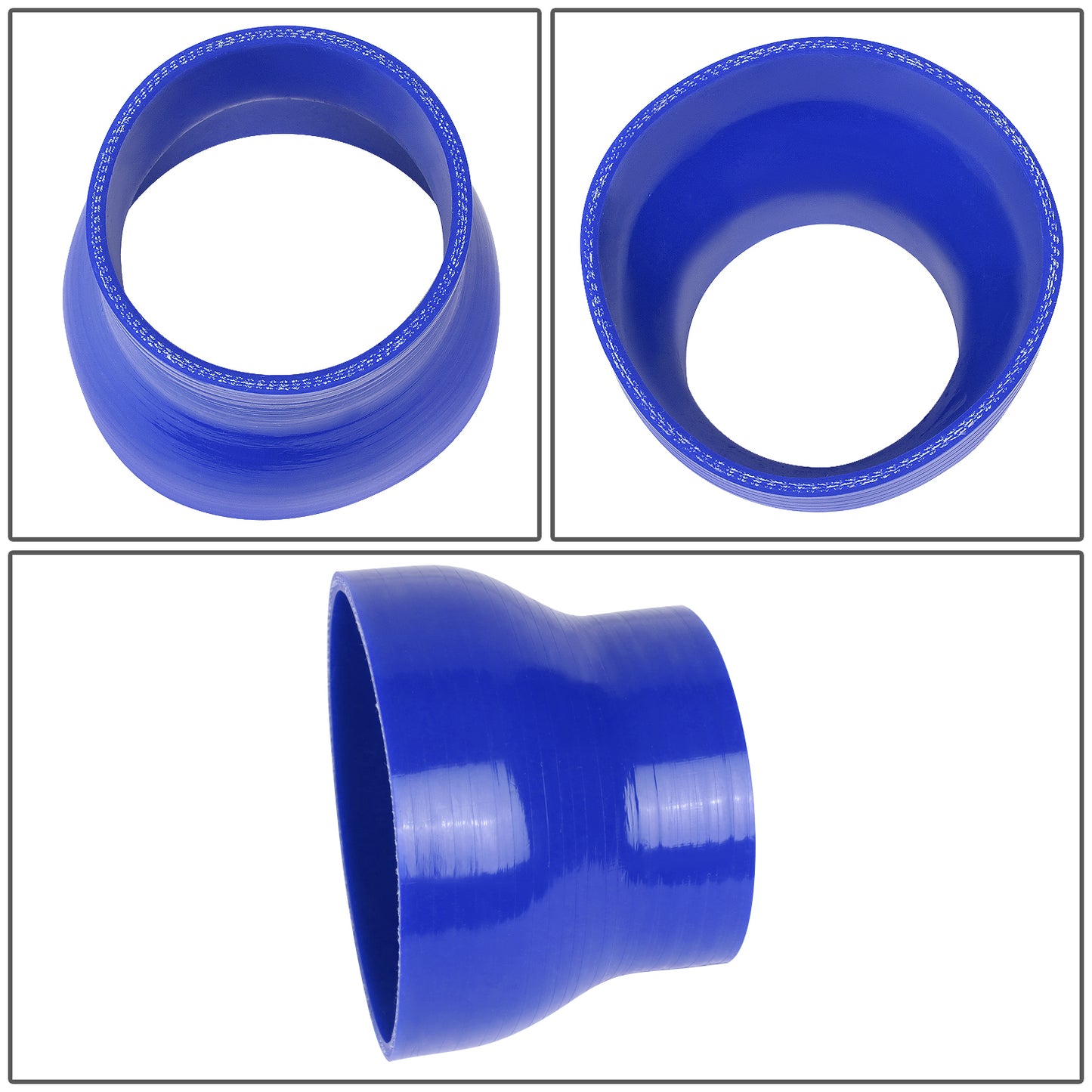 COPLE DE SILICON 3-PLY - 3.00" TO 4.00" REDUCER - BLUE - RM2-3
