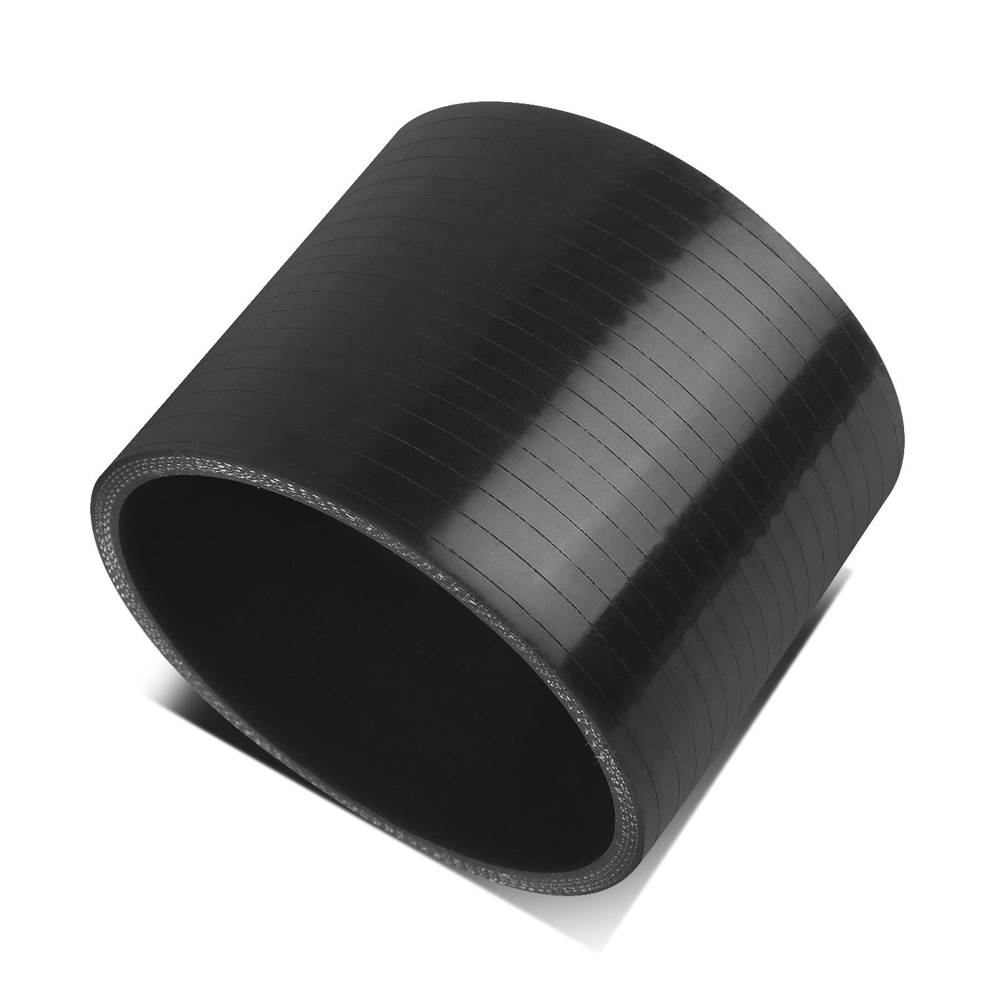 COPLE DE SILICON 3-PLY - 3.50" STRAIGHT - BLACK - RM5-2