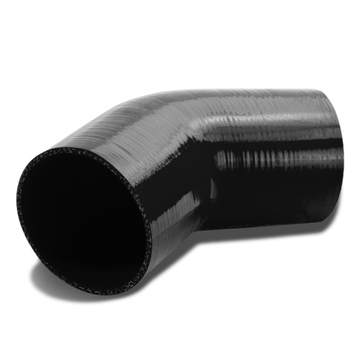 COPLE DE SILICON 3-PLY - 3.25" W/ 45 DEGREE - BLACK - RM7-1