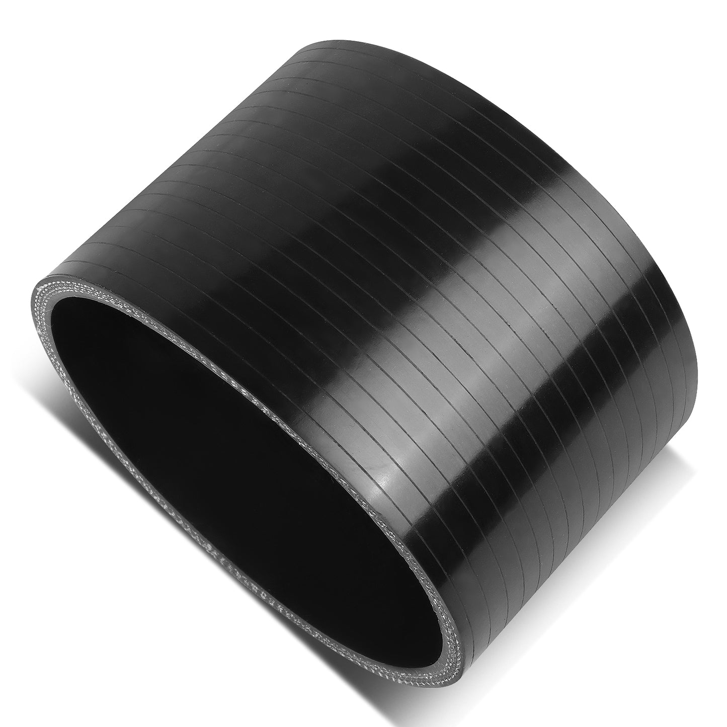 COPLE DE SILICON 3-PLY - 4.00" STRAIGHT - BLACK - RM5-1