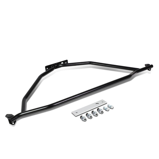 STRUT BAR FRONT UPPER STRUT TOWER BRACE - CHROMOLY - 86-93 FORD MUSTANG GT / LX - BLACK