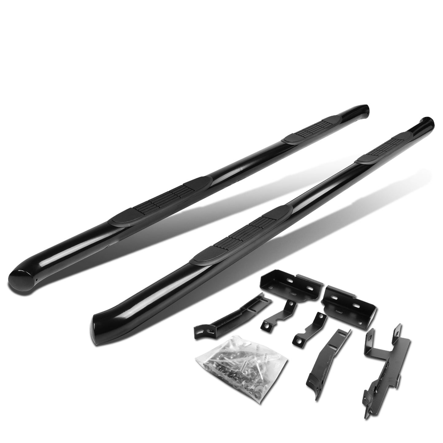 ESTRIBOS 3" - ROUND - 45 DEG - 10-16 CHEVY EQUINOX, GMC TERRAIN - DOES NOT FIT DENALI MODELS - BLACK