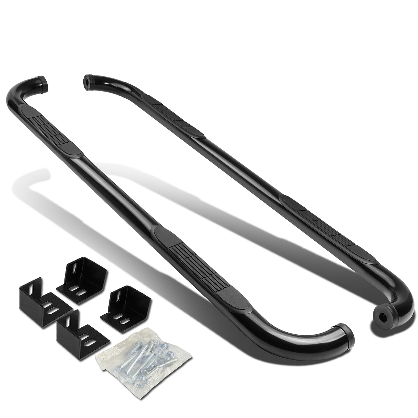 ESTRIBOS 3" - ROUND - 90 DEG - 98-03 DODGE DURANGO - BLACK