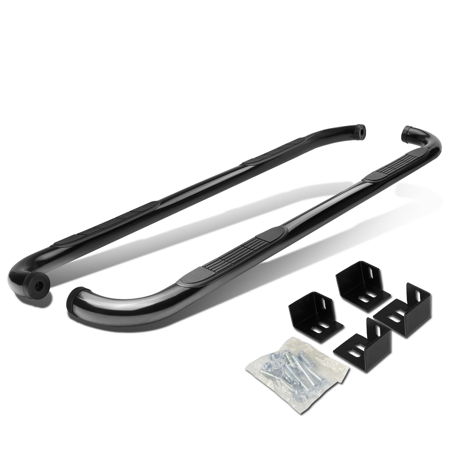ESTRIBOS 3" - ROUND - 90 DEG - 98-03 DODGE DURANGO - BLACK