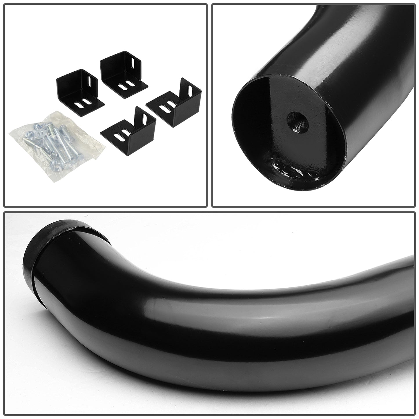 ESTRIBOS 3" - ROUND - 90 DEG - 98-03 DODGE DURANGO - BLACK
