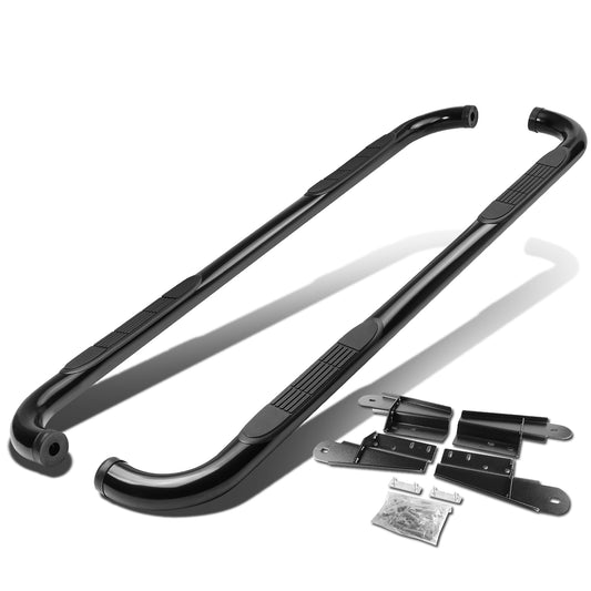 ESTRIBOS 3" - ROUND - 90 DEG - 04-08 FORD F-150 - EXTENDED CAB - BLACK