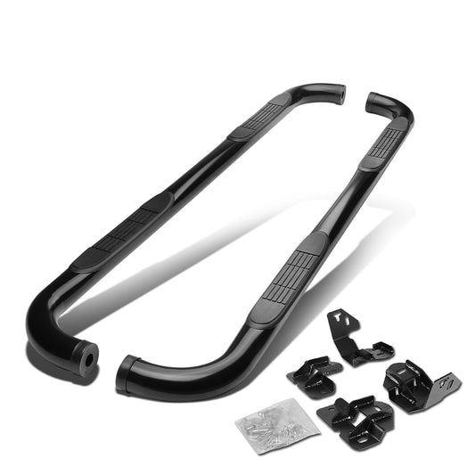 ESTRIBOS 3" - ROUND - 90 DEG - 09-14 FORD F-150 - SUPER CREW - BLACK