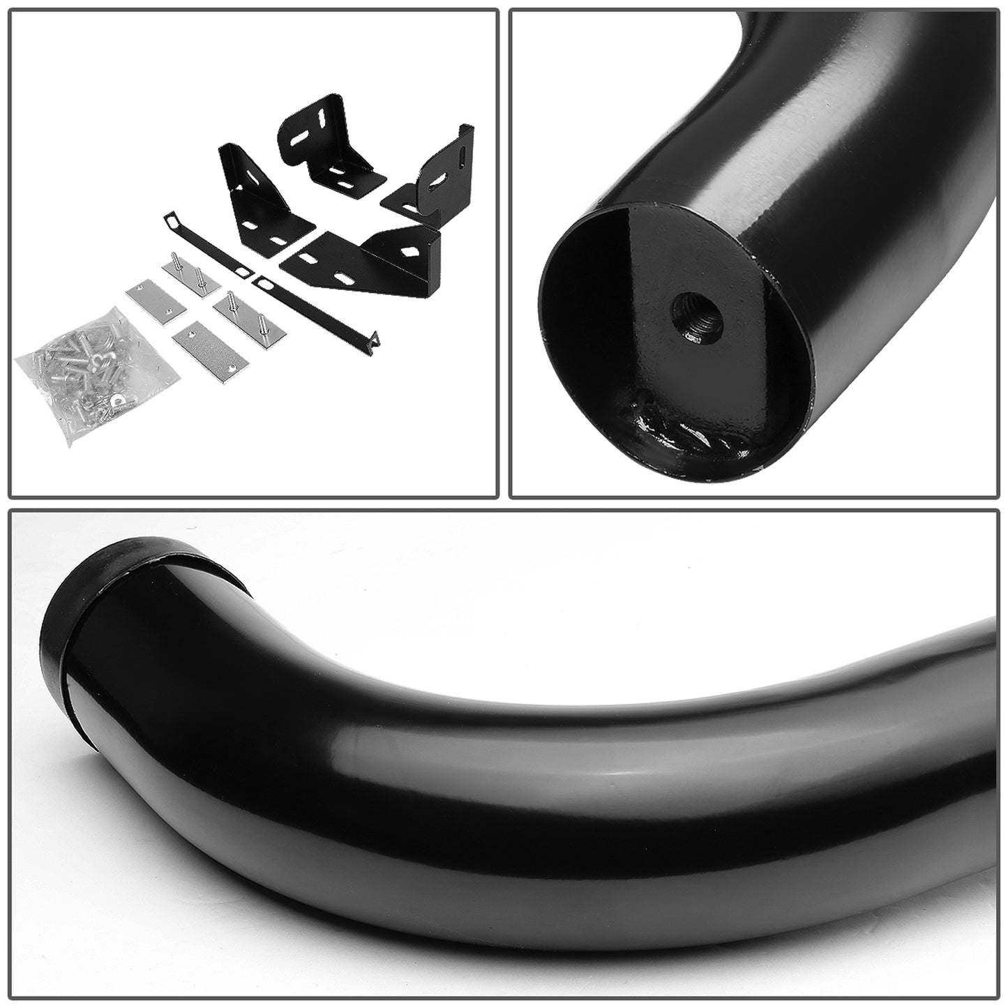 ESTRIBOS 3" - ROUND - 90 DEG - 05-10 JEEP GRAND CHEROKEE / 06-10 JEEP COMMANDER - BLACK