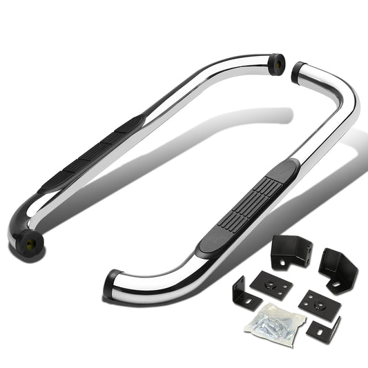 ESTRIBOS 3" - ROUND - 90 DEG - 87-06 JEEP WRANGLER - CHROME