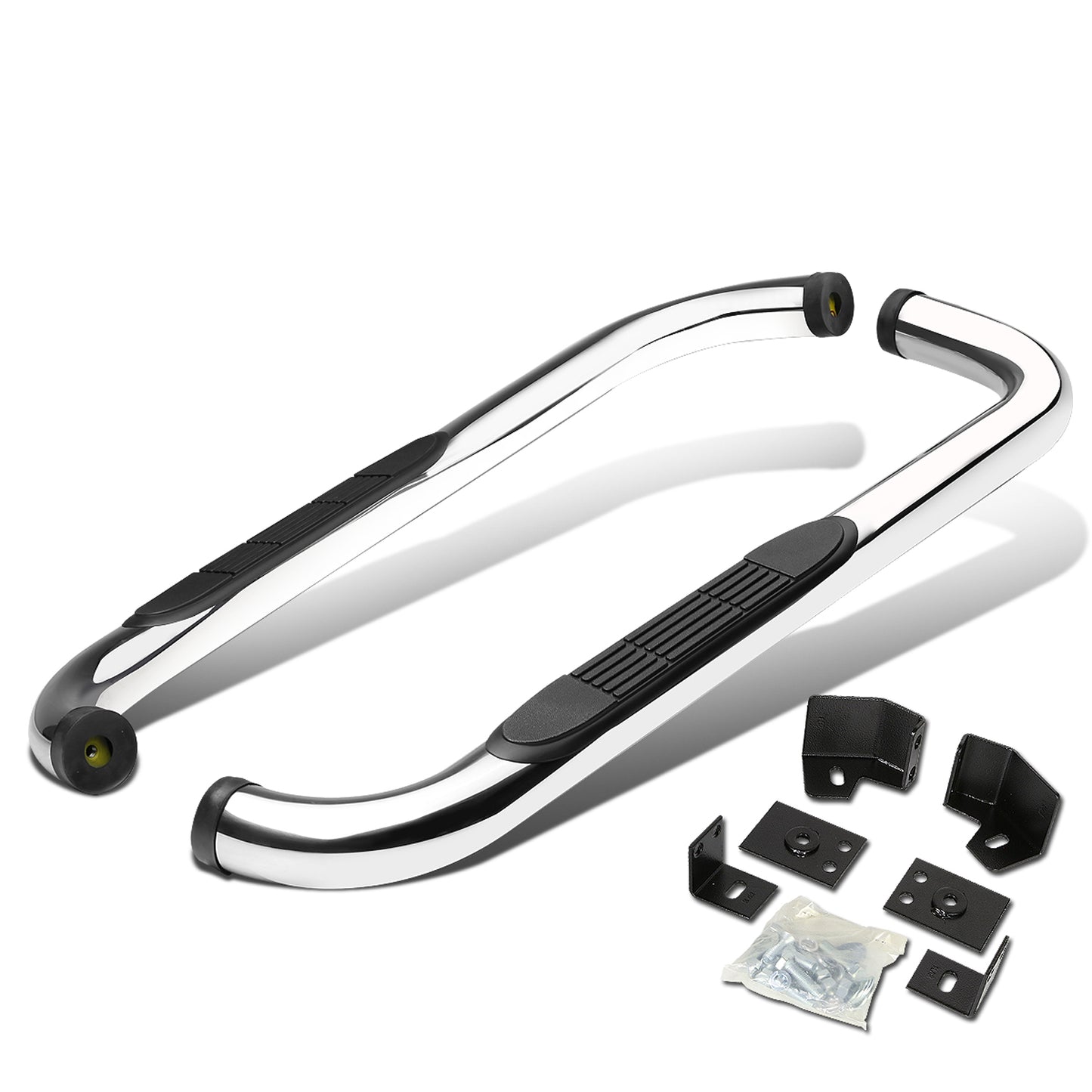 ESTRIBOS 3" - ROUND - 90 DEG - 87-06 JEEP WRANGLER - CHROME