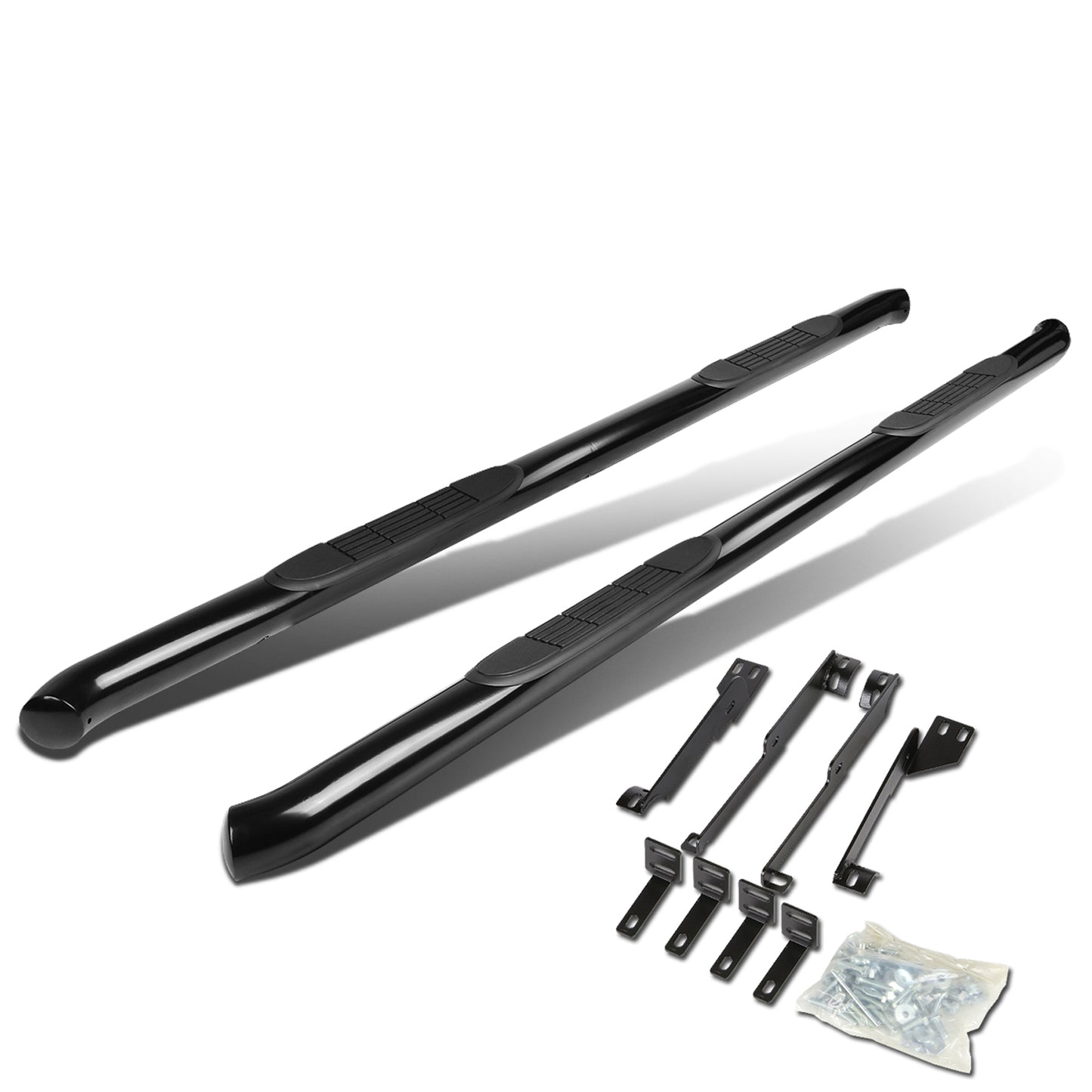 ESTRIBOS 3" - ROUND - 45 DEG - 07-13 ACURA MDX - BLACK