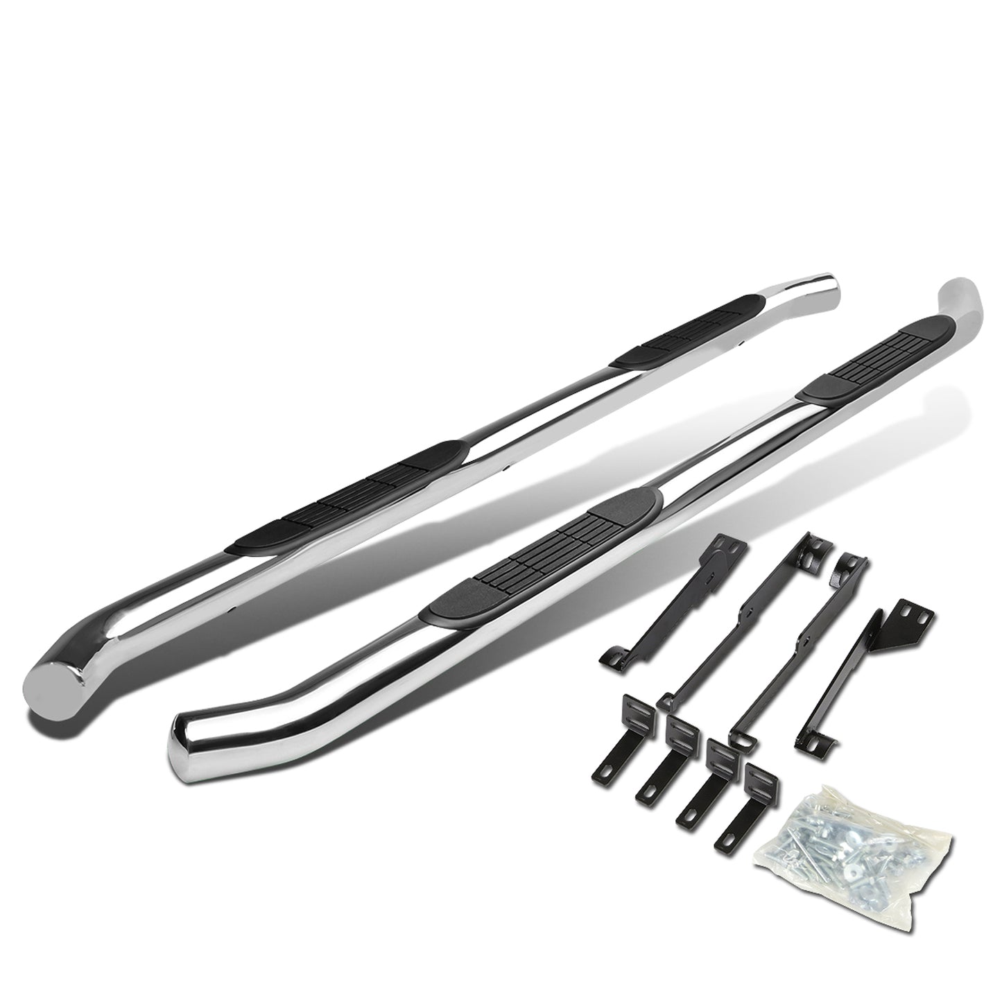 ESTRIBOS 3" - ROUND - 45 DEG - 07-13 ACURA MDX - SILVER
