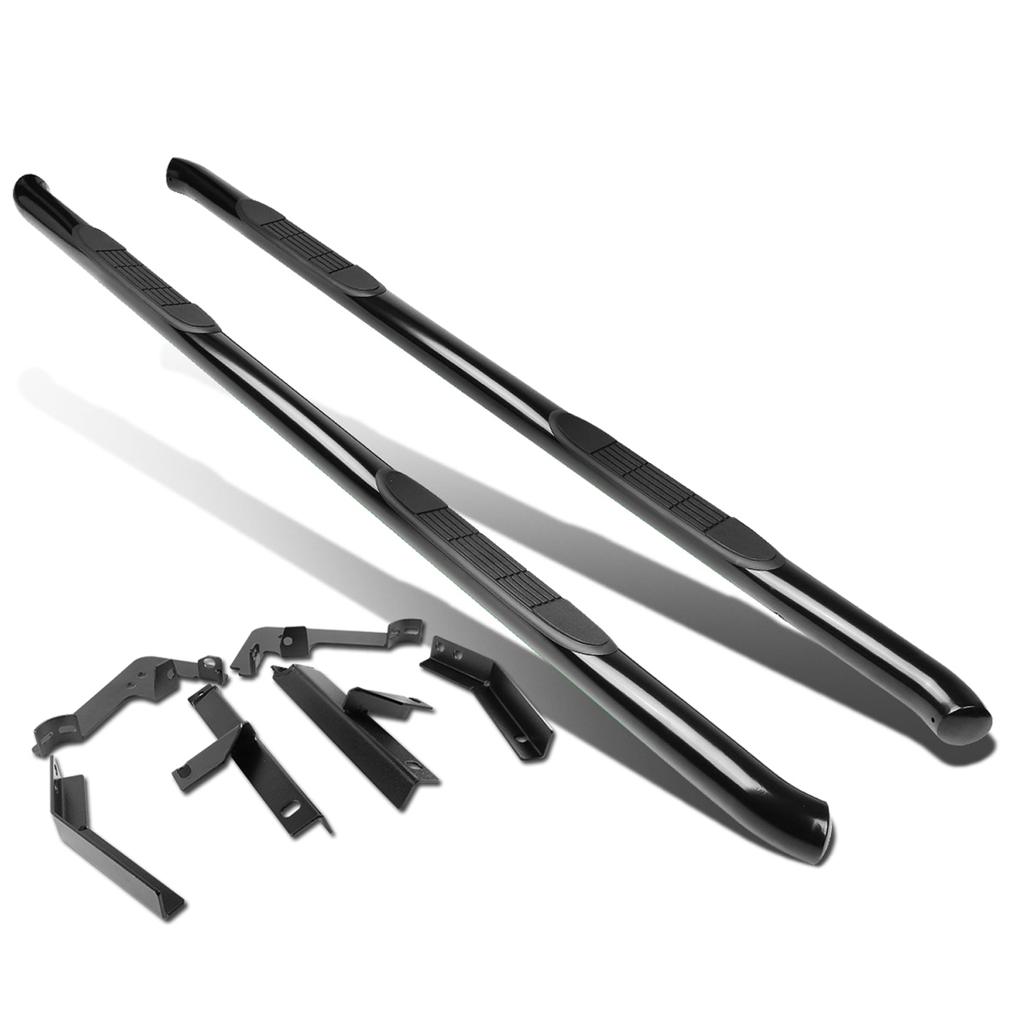ESTRIBOS 3" - ROUND - 45 DEG - 09-15 HONDA PILOT - BLACK