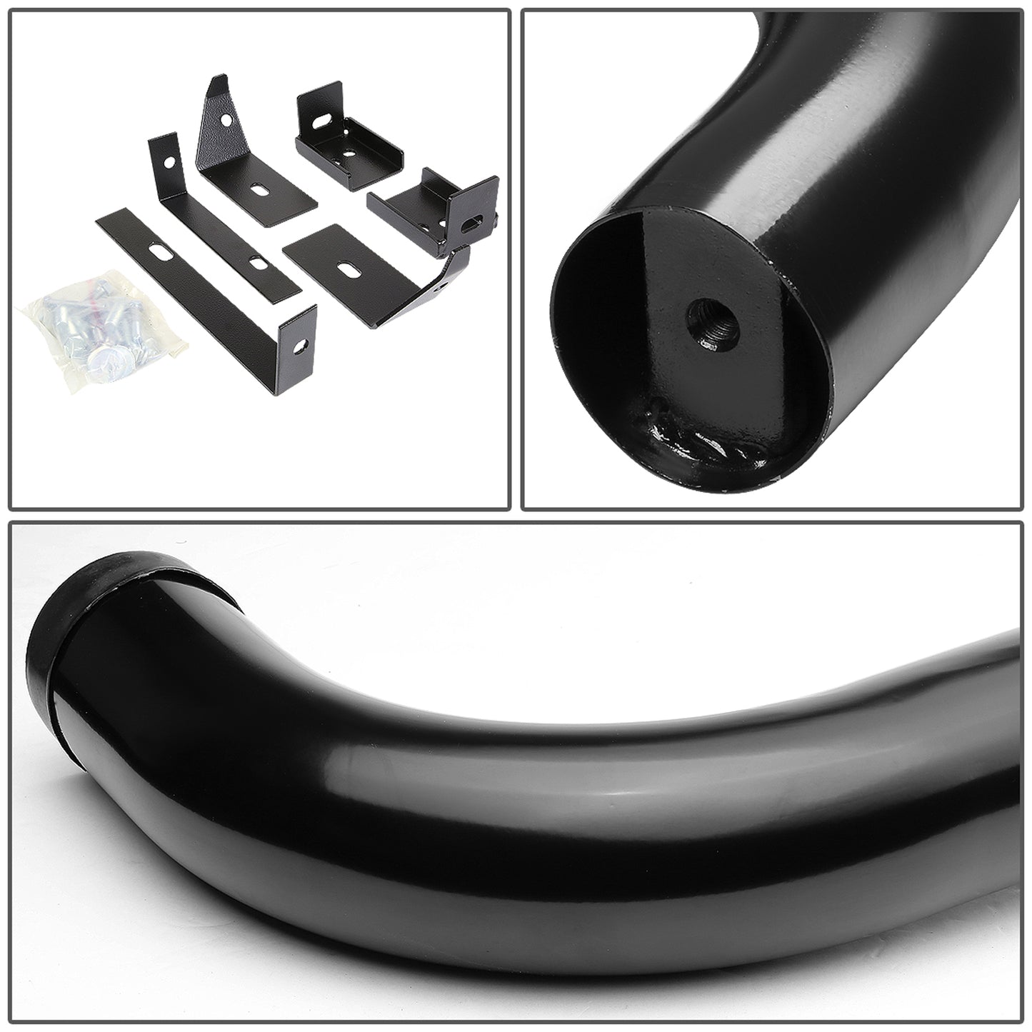 ESTRIBOS 3" - ROUND - 90 DEG - 03-08 NISSAN MURANO - BLACK