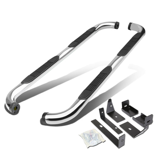 ESTRIBOS 3" - ROUND - 90 DEG - 03-08 NISSAN MURANO - SILVER