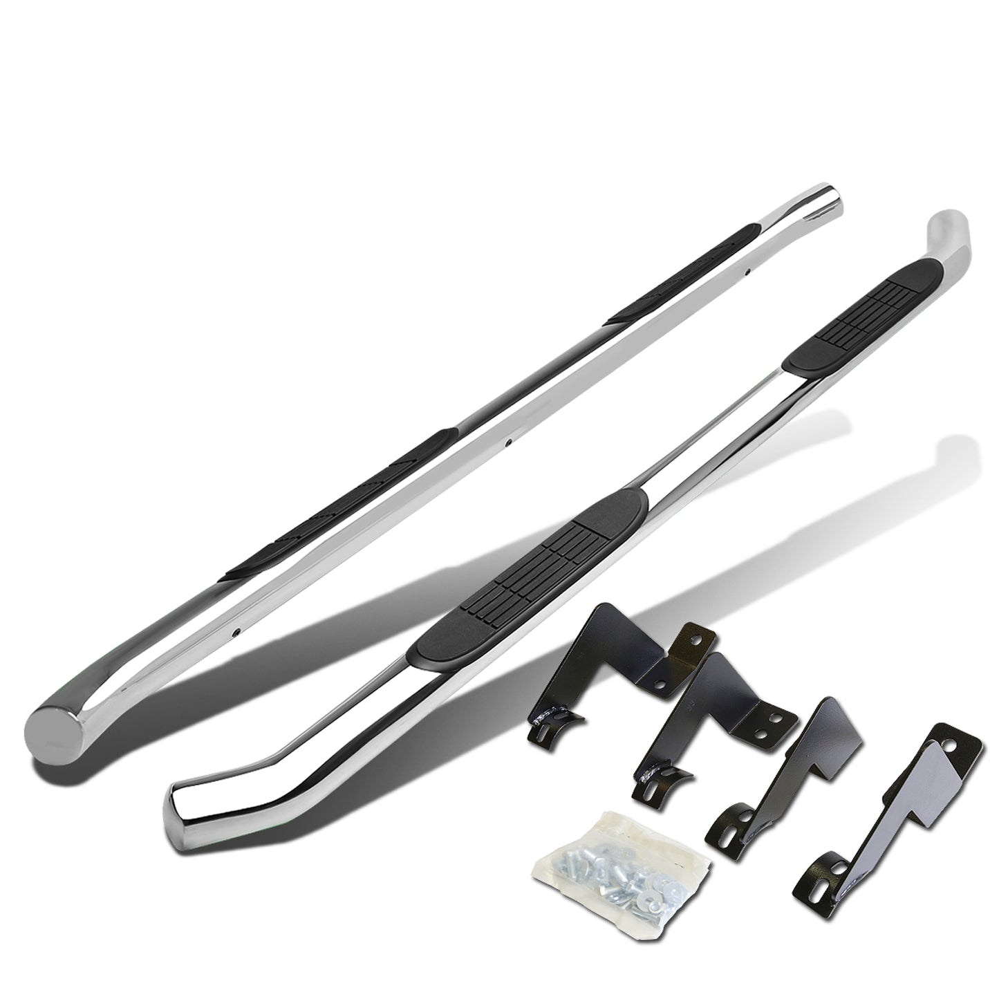 ESTRIBOS 3" - ROUND - 45 DEG - 05-20 TOYOTA TACOMA ACCESS - EXTENDED CAB - CHROME