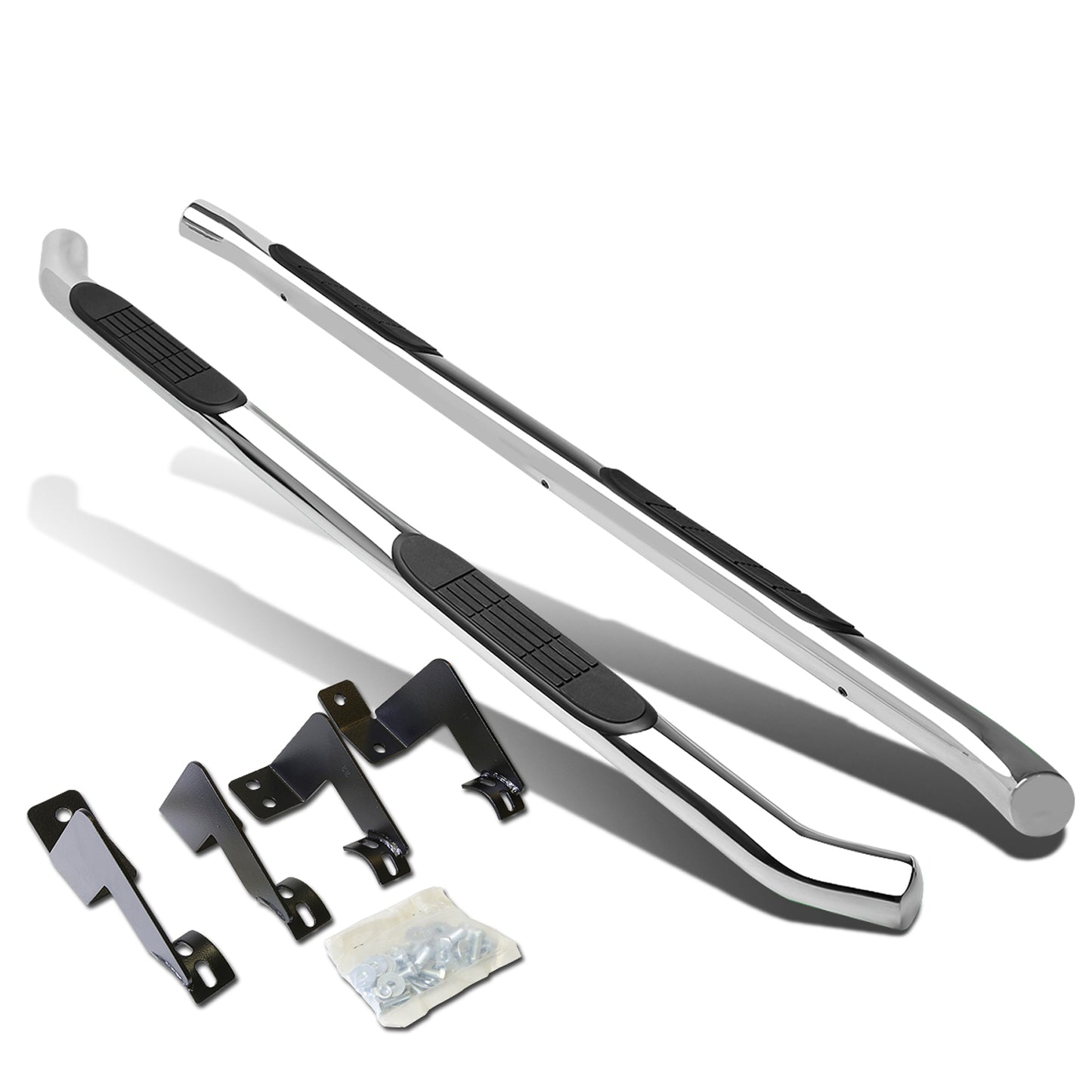 ESTRIBOS 3" - ROUND - 45 DEG - 05-20 TOYOTA TACOMA ACCESS - EXTENDED CAB - CHROME