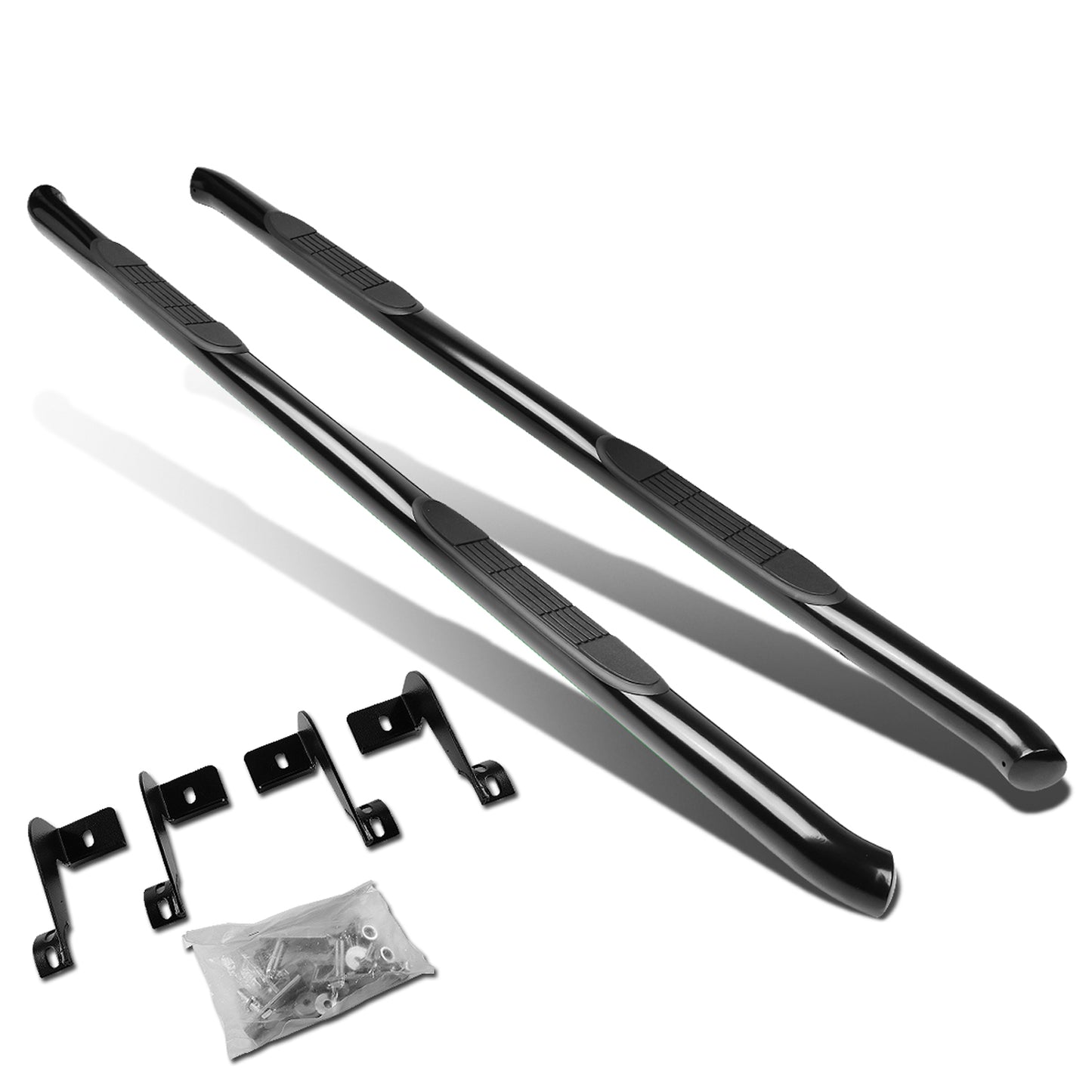 ESTRIBOS 3" - ROUND - 45 DEG - 13-16 TOYOTA RAV4 - BLACK