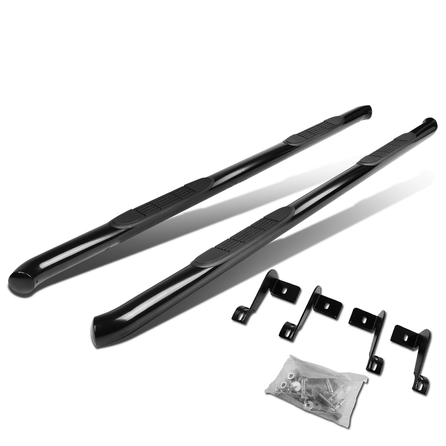 ESTRIBOS 3" - ROUND - 45 DEG - 13-16 TOYOTA RAV4 - BLACK