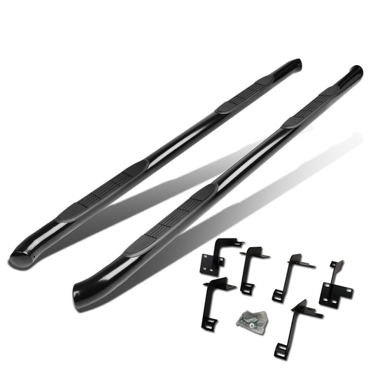 ESTRIBOS 3" - ROUND - STRAIGHT - 19-20 RAM 1500 CREW CAB - BLACK